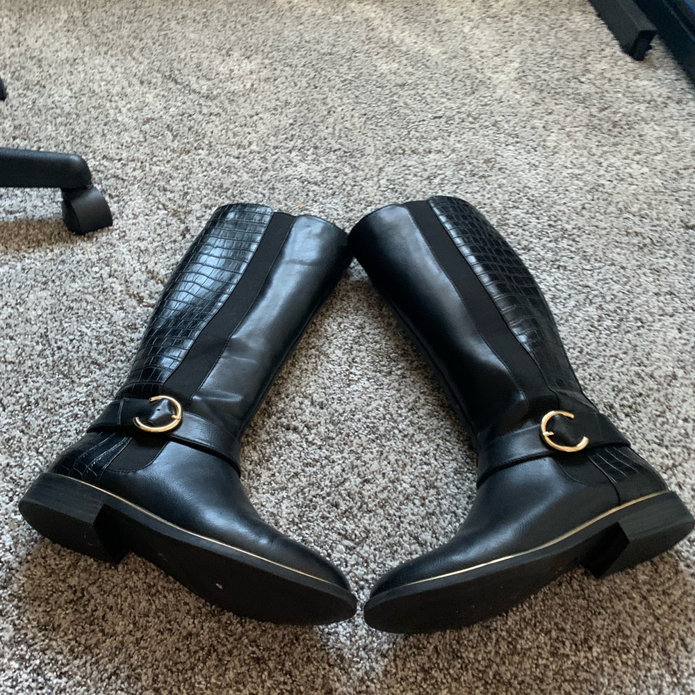 Liz Claiborne black boots size 8.5 Like new